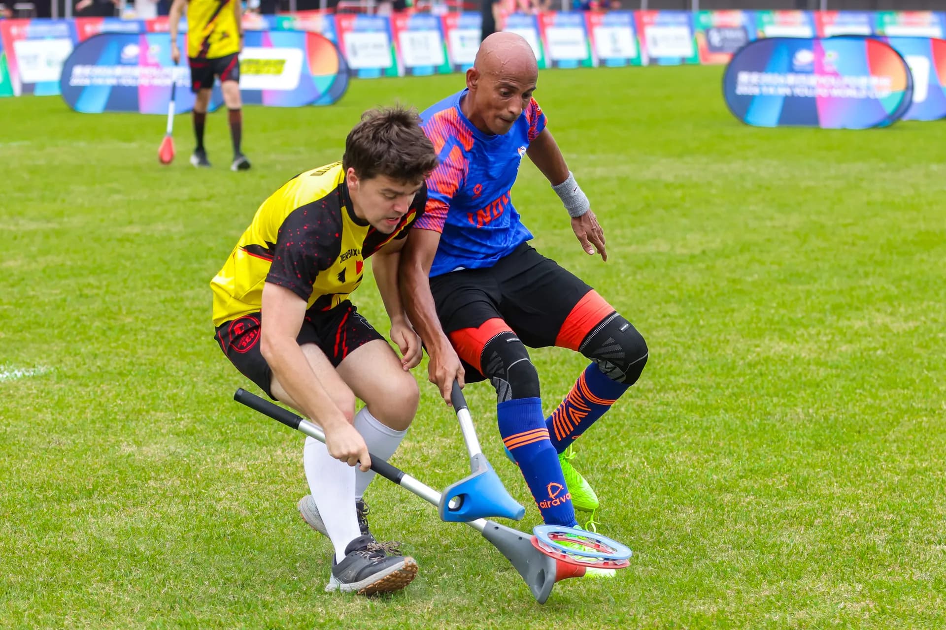 Competitive play at the World Cup arena